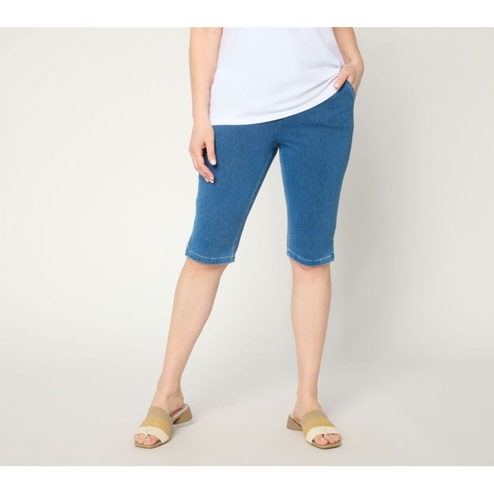 Denim & Co. Women's Pants Sz M Make Your Selection: Comfy Knit Air Blue A722224